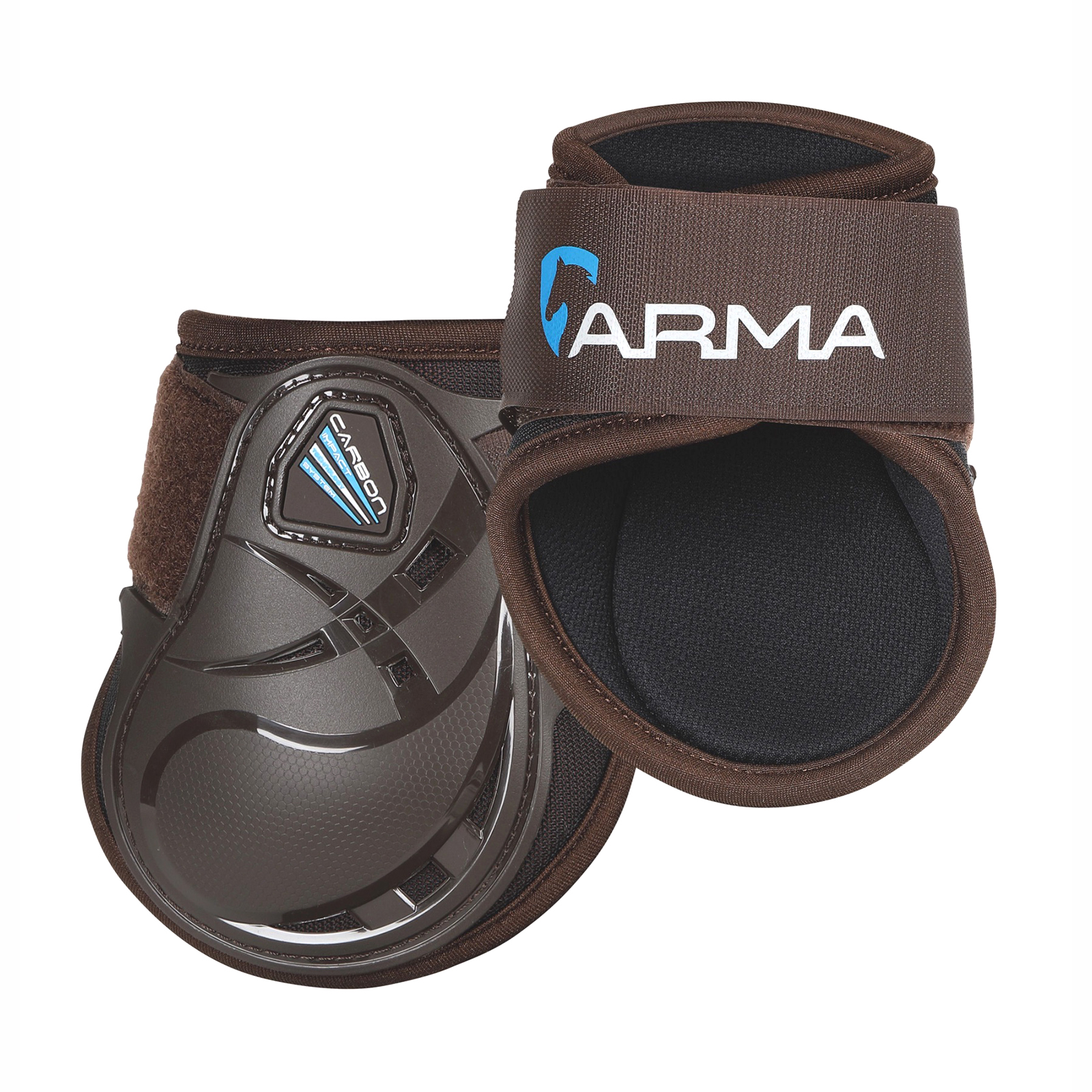

Ногавки для лошади задние ARMA Carbon, коричневый, FULL, пара