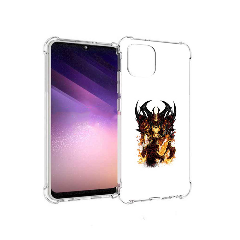 

Чехол MyPads Tocco для Samsung Galaxy A03 демон shadow fiend (PT226903.537.318), Прозрачный, Tocco