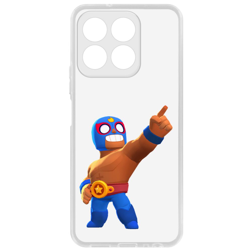 

Чехол-накладка Krutoff Clear Case Brawl Stars-Эль Примо для Honor X8b, Прозрачный