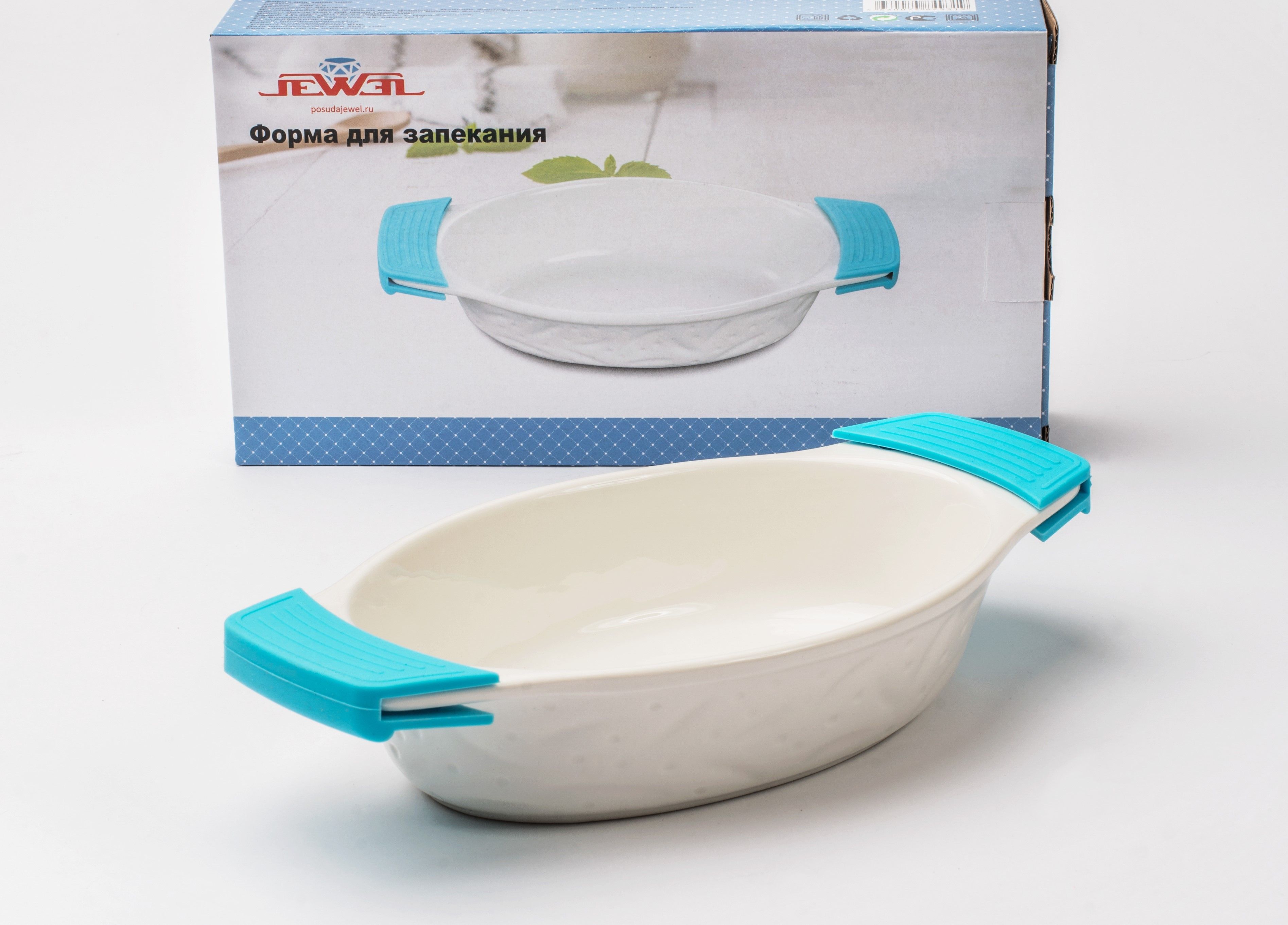 

Форма для запекания JEWEL с ручками фарфор 26см ПП00035-08, Белый, ПП00035-08