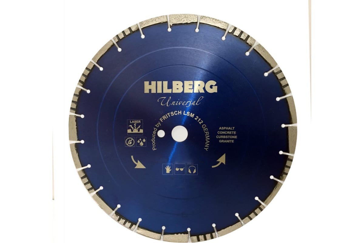 Диск алмазный отрезной Hilberg HM709 Universal Laser 400*25,4*10/1 диск алмазный отрезной hyper thin 250х25 4 мм hilberg hm570