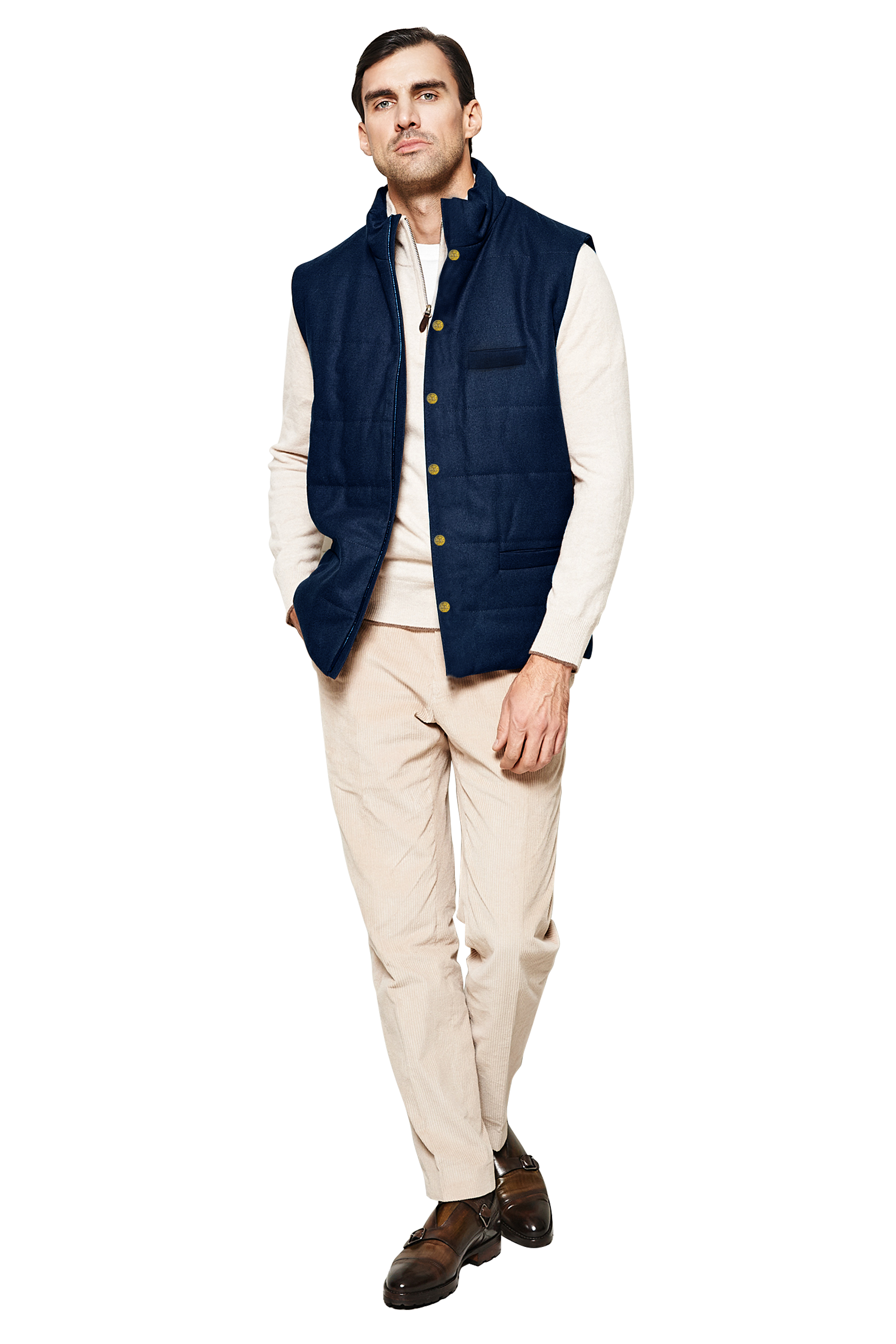 

Утепленный жилет мужской Mastersuit Стеганая синий 52 RU, Стеганая