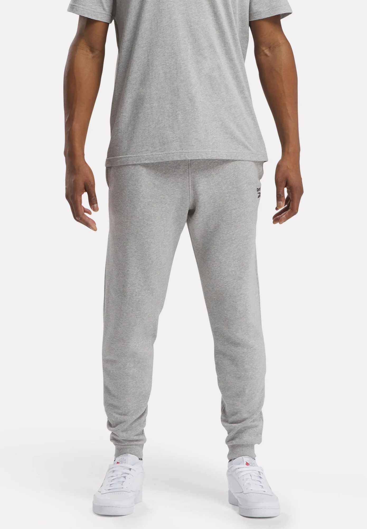 Спортивные брюки мужские Reebok Identity Small Logo Fleece Joggers 100202848 серые S 5012₽