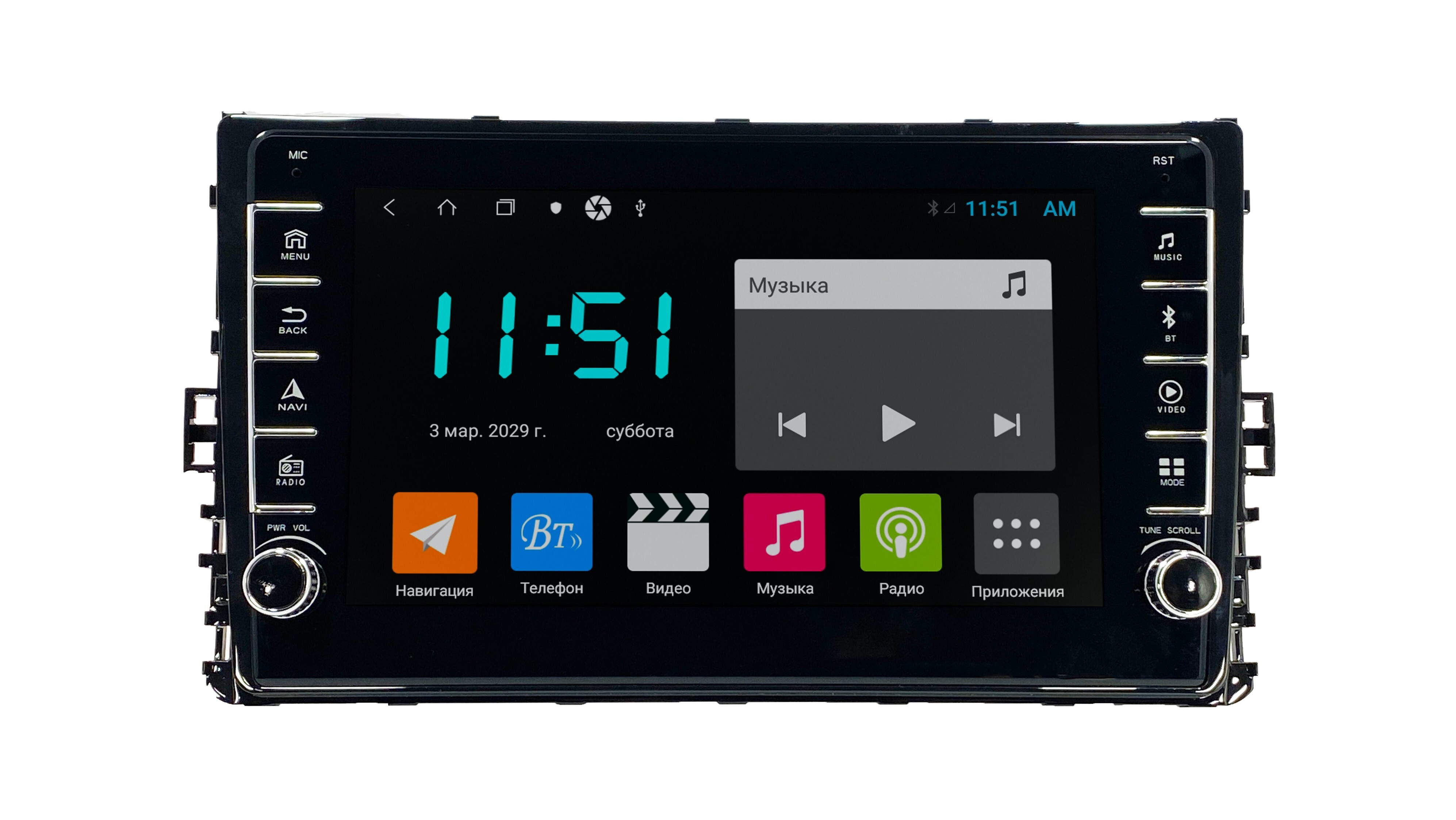 Автомагнитола ANDROID Volksvagen Tiguan 2017 Android 12 464GB с крутилками Мультиру 2814900₽