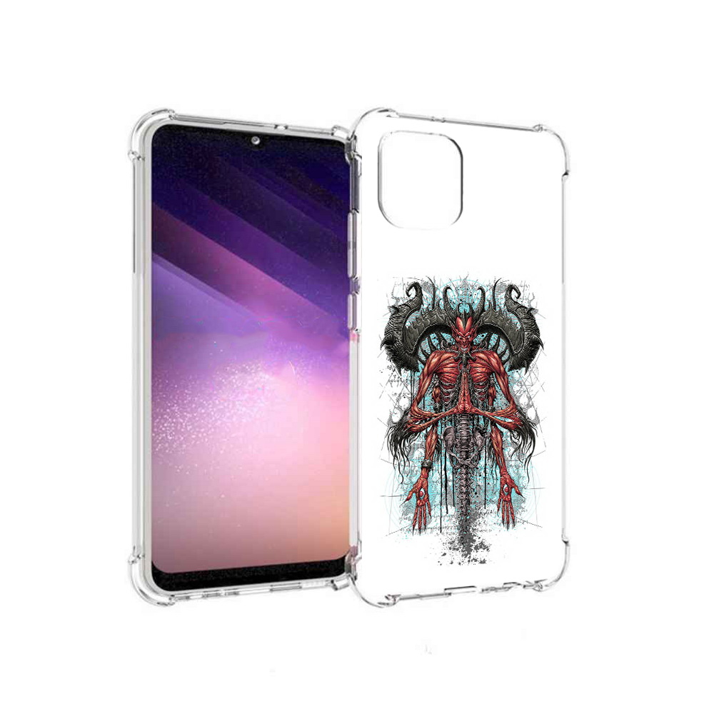 

Чехол MyPads Tocco для Samsung Galaxy A03 дьявол (PT226903.537.340), Прозрачный, Tocco