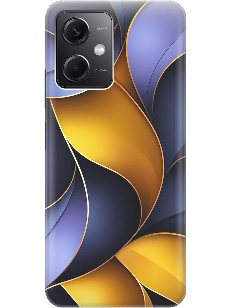 

Силиконовый чехол на Xiaomi Redmi Note 12 с принтом "Желто-сиреневые изгибы", Прозрачный;желтый;фиолетовый, 762098331