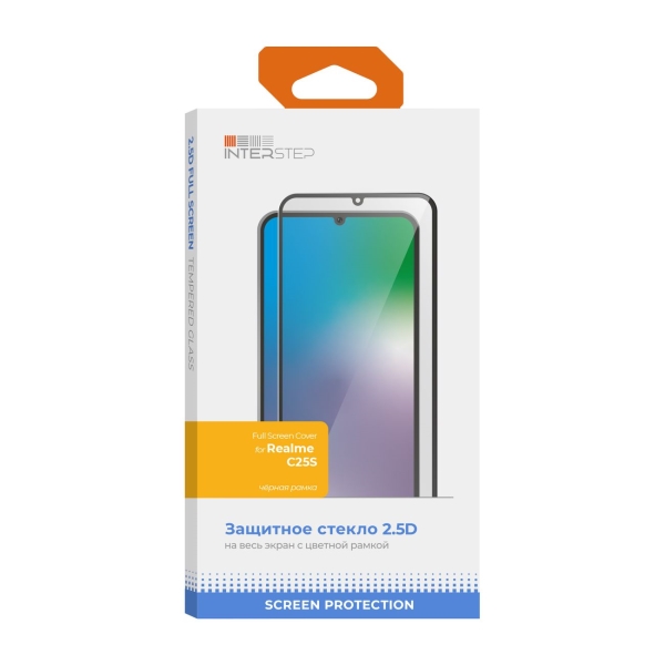 

Стекло IS для Realme C25S (IS-TG-REA00C25S-02AFB0-MVGD00), Realme C25S черн. рамка
