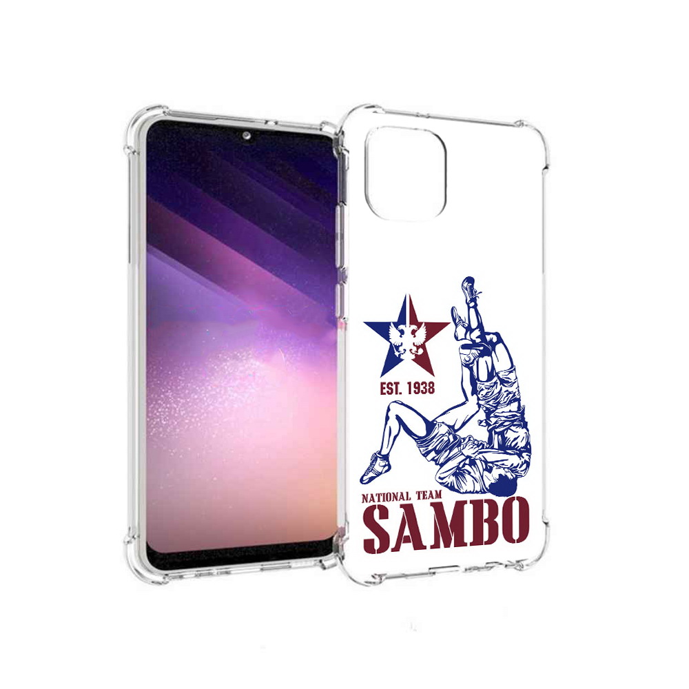 

Чехол MyPads Tocco для Samsung Galaxy A03 единоборства самбо (PT226903.537.344), Прозрачный, Tocco