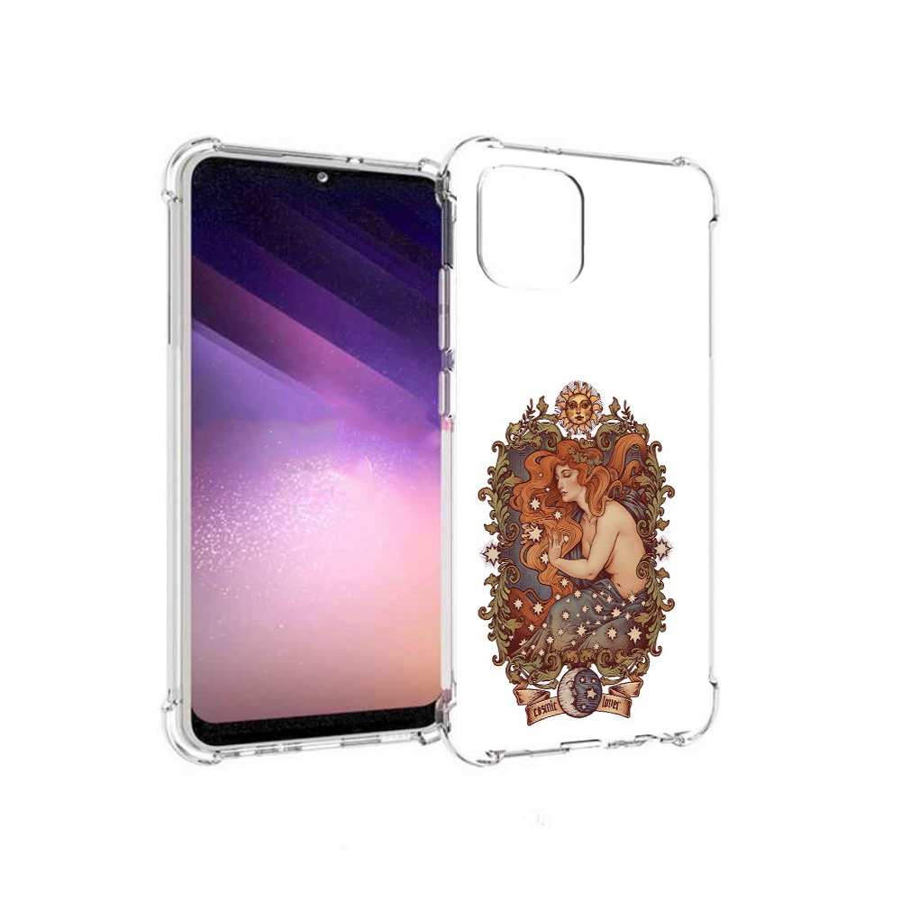 

Чехол MyPads Tocco для Samsung Galaxy A03 звездная девушка абстракция (PT226903.537.351), Прозрачный, Tocco