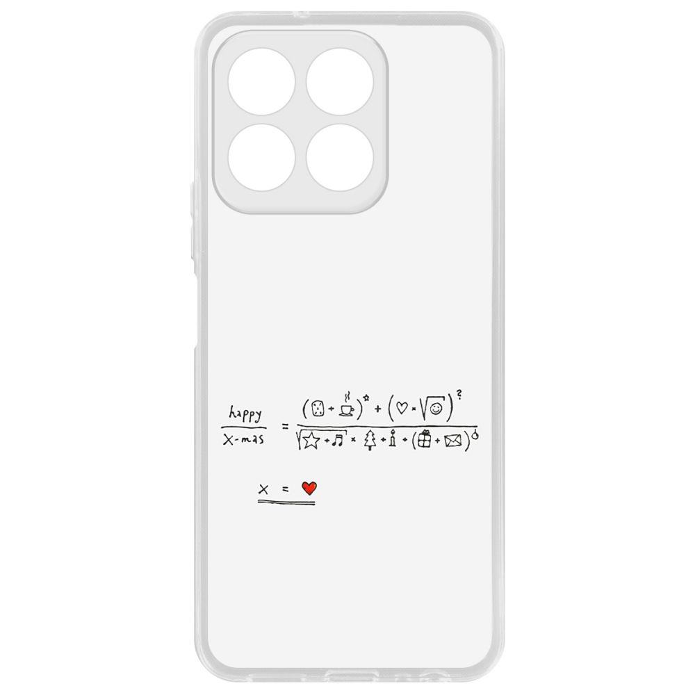 

Чехол-накладка Krutoff Clear Case Праздничная формула для Honor X8b, Прозрачный