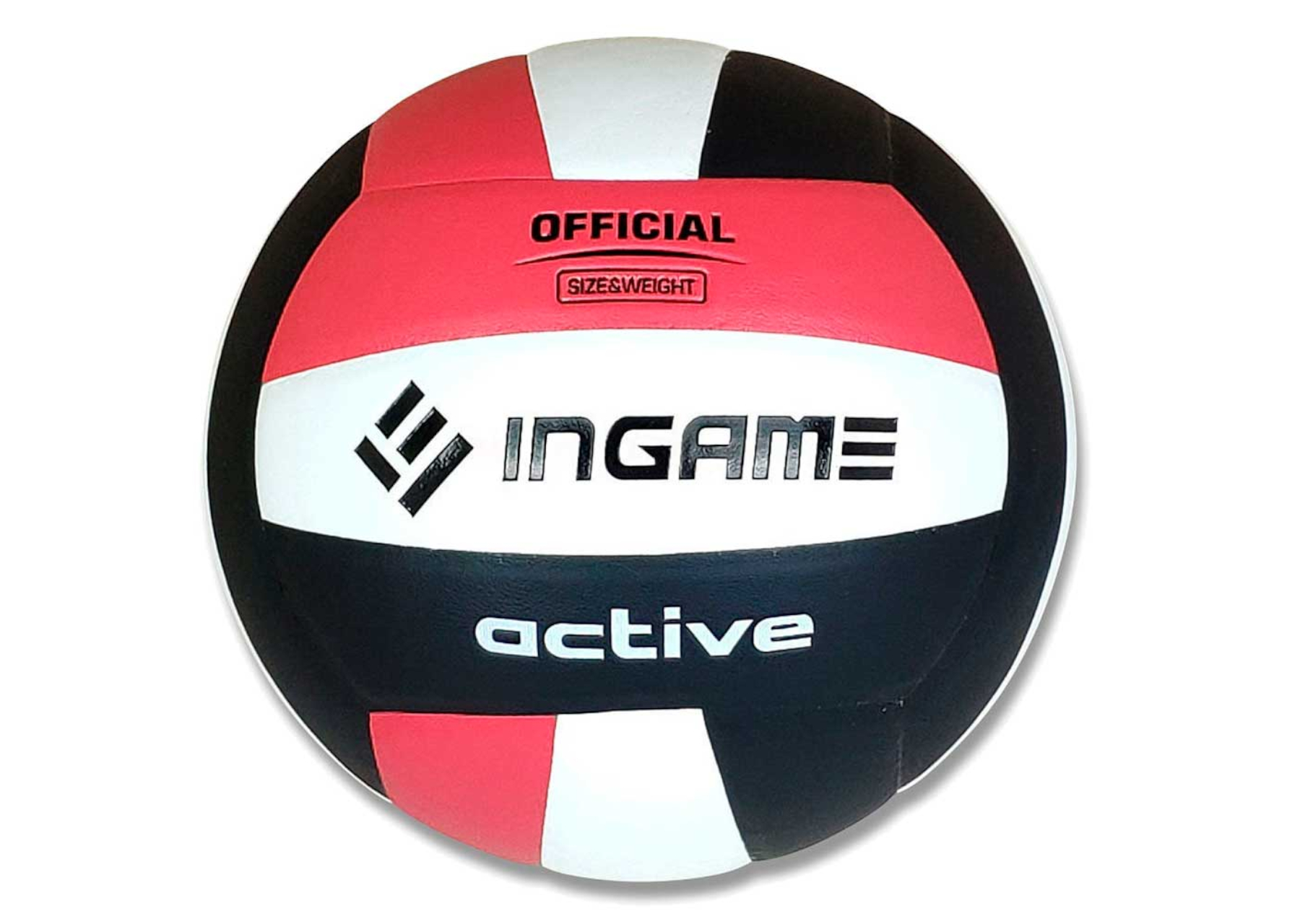 Мяч волейбольный INGAME Active (черно-бело-красный) IVB-101