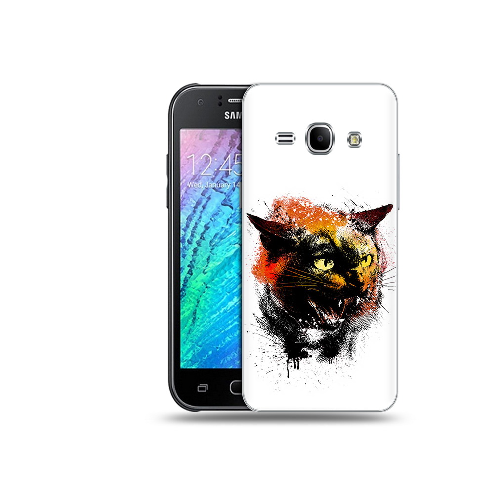 

Чехол MyPads Tocco для Samsung Galaxy J1 сиамский кот (PT12095.602.598), Прозрачный, Tocco