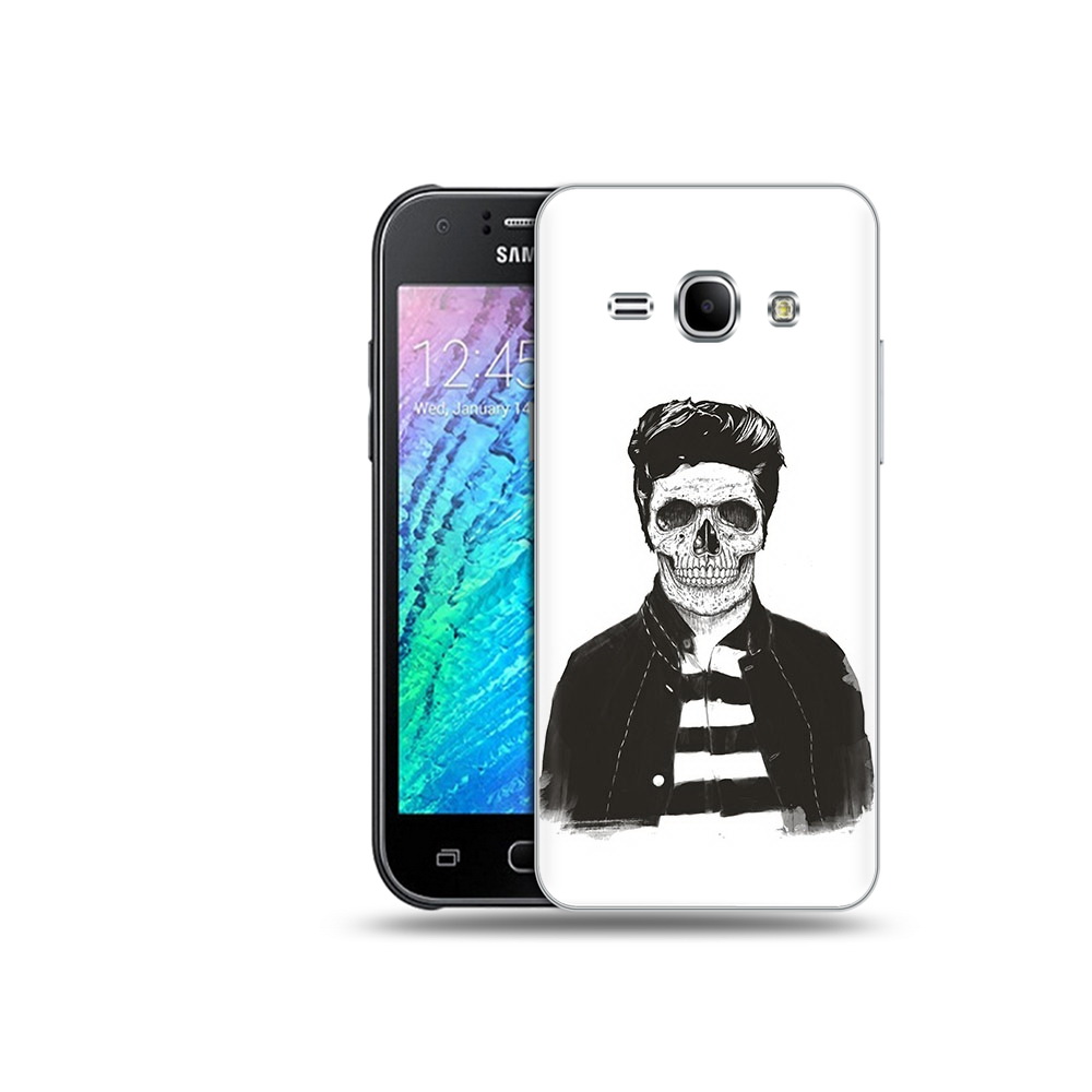 

Чехол MyPads Tocco для Samsung Galaxy J1 скелет (PT12095.602.604), Прозрачный, Tocco