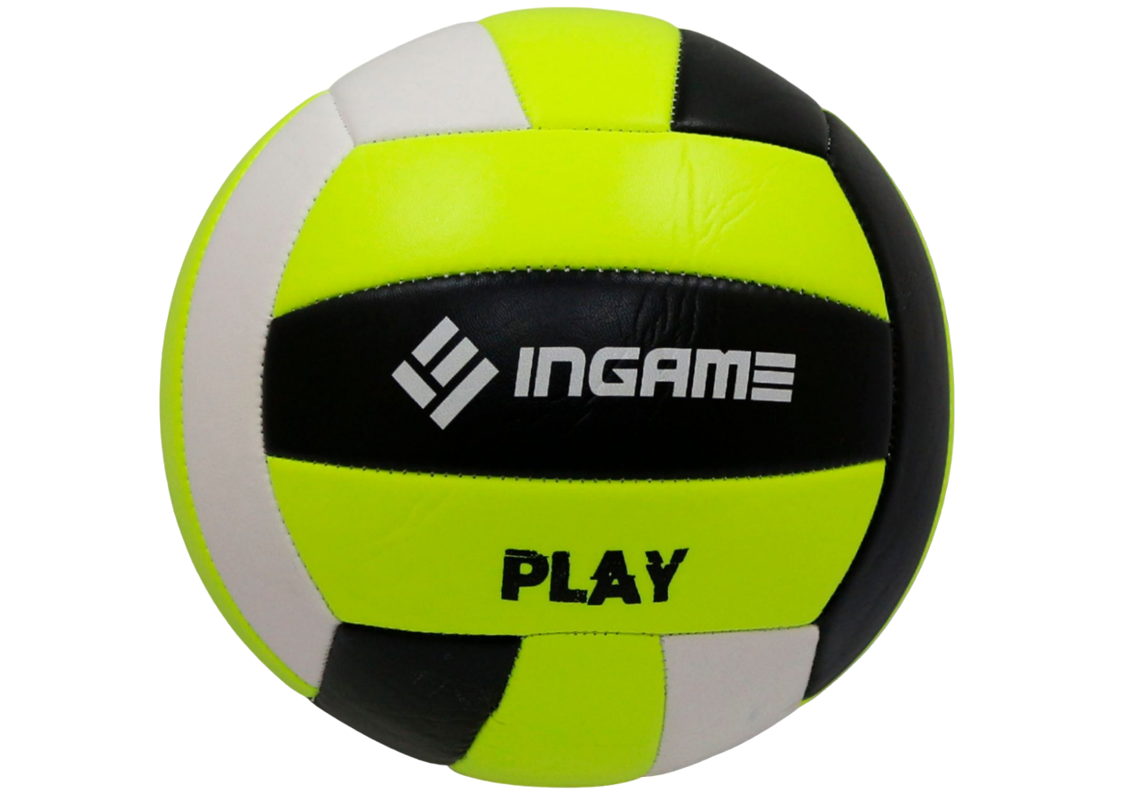 Мяч волейбольный INGAME Play, (черно-бело-зеленый)