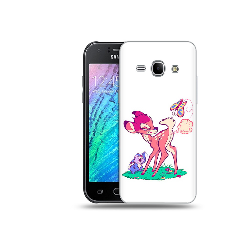 

Чехол MyPads Tocco для Samsung Galaxy J1 смешной олененок (PT12095.602.610), Прозрачный, Tocco