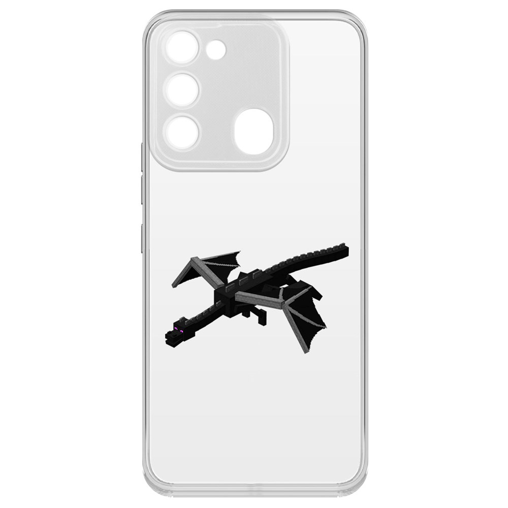 

Чехол-накладка Minecraft-Дракон Края для TECNO Spark 8C, Прозрачный
