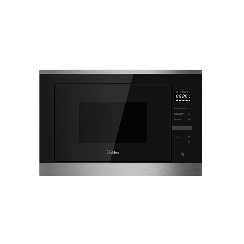 

Микроволновая печь с грилем Midea MI10250GBX серебристый/черный, MI10250GBX