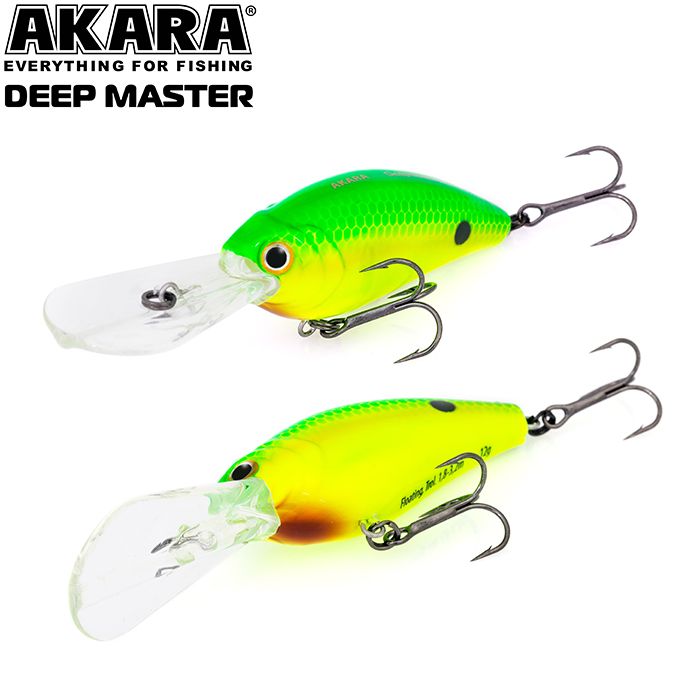 

Воблер Akara Deep Master 60F 12 гр 3/7 oz 3,5 in A31, Разноцветный, Deep Master