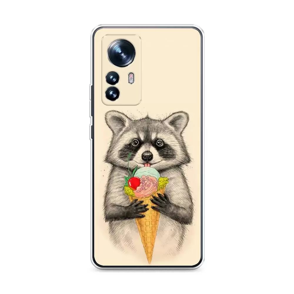 

Чехол Awog на Xiaomi 12S "Енот с мороженым", Разноцветный, 316050-10