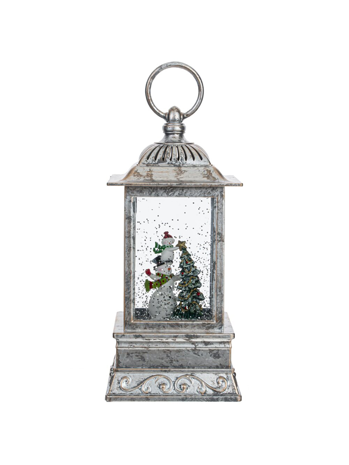 

Новогодняя фигурка Alat Home Фонарь 793920]REM 10x10x27 см, Серый, Фонарь