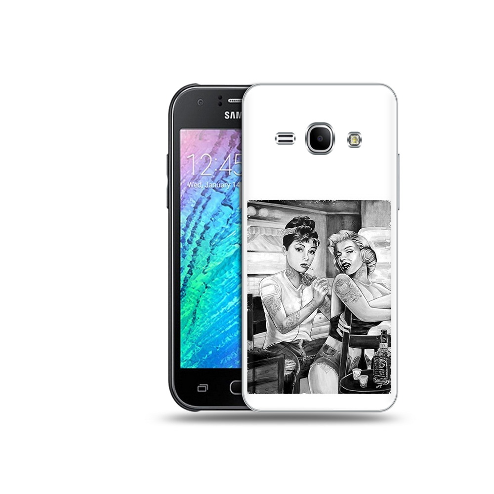 

Чехол MyPads Tocco для Samsung Galaxy J1 тату мастер (PT12095.602.637), Прозрачный, Tocco