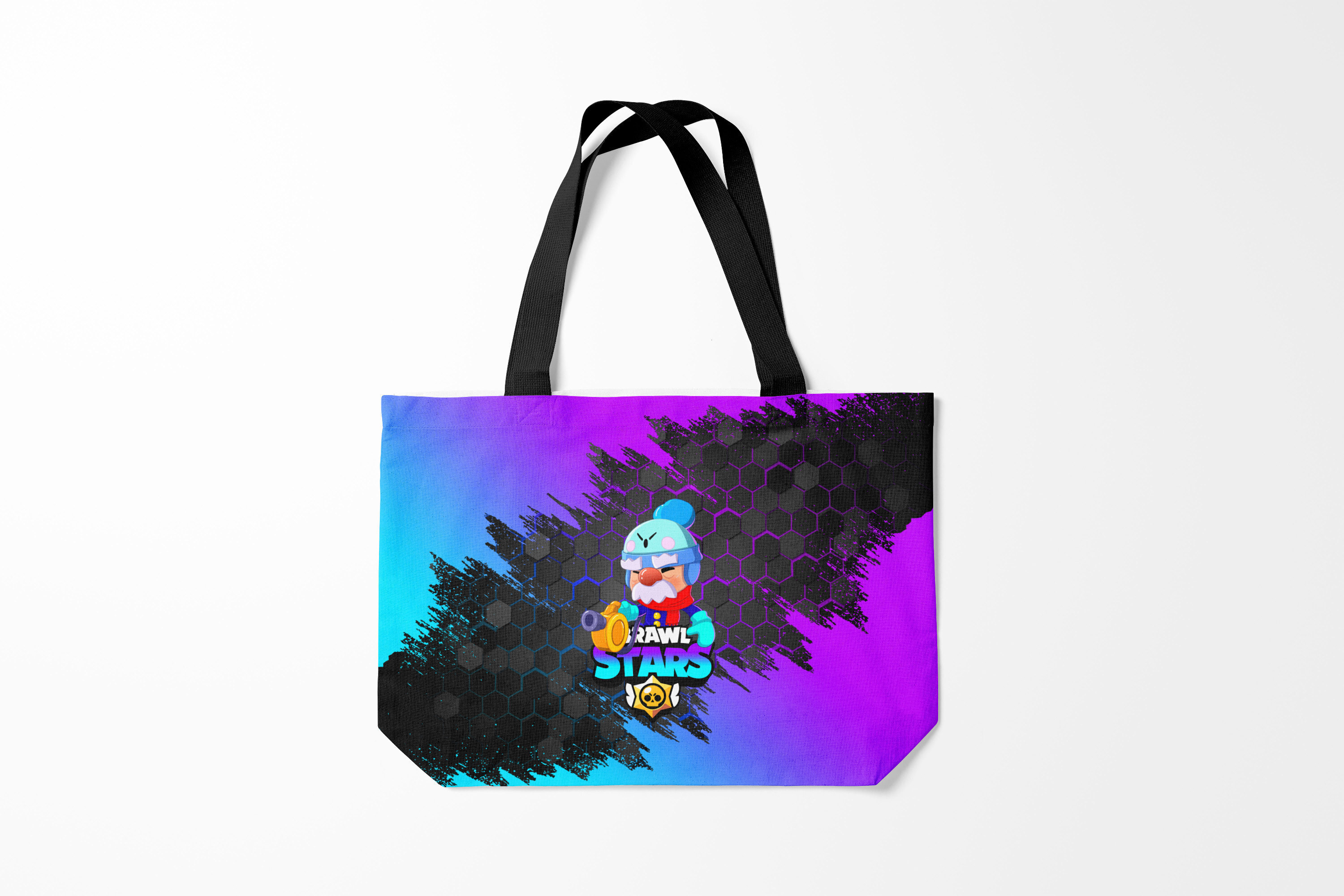 

Сумка шoппер унисекс Burnettie Brawl Stars GALE, черный; фиолетовый, Brawl Stars GALE