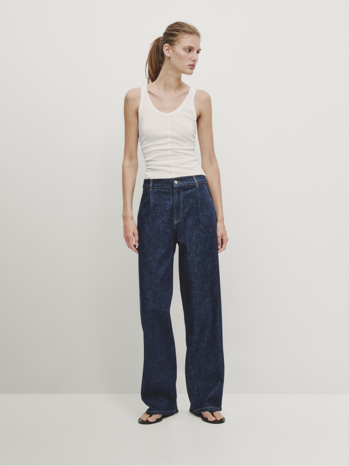 

Джинсы женские Massimo Dutti 5043/943-I2024 синие 44 EU, Синий, 5043/943-I2024
