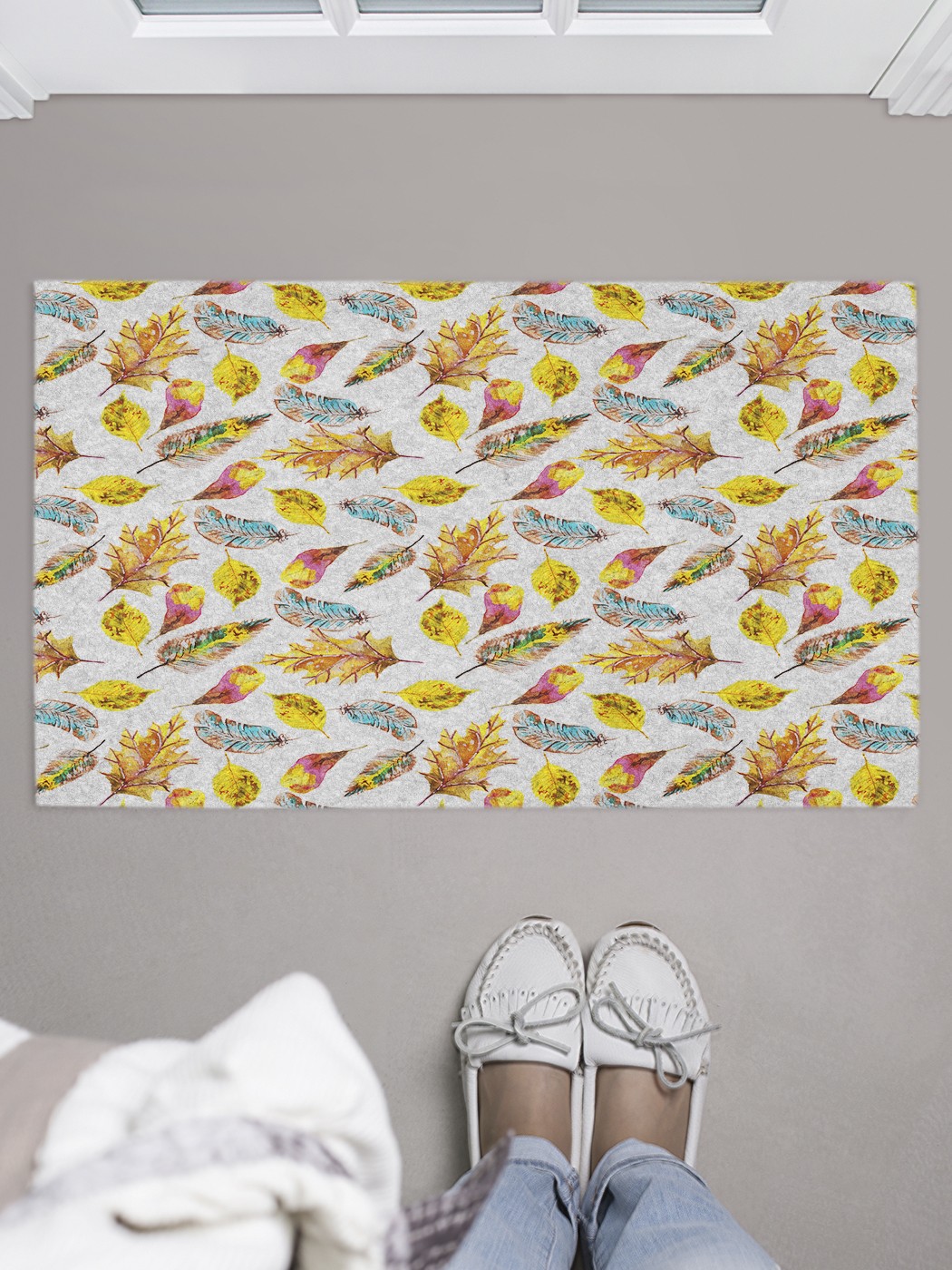 

Придверный коврик в прихожую для обуви, на резиновой основе, 75x45 см door_50045 JoyArty