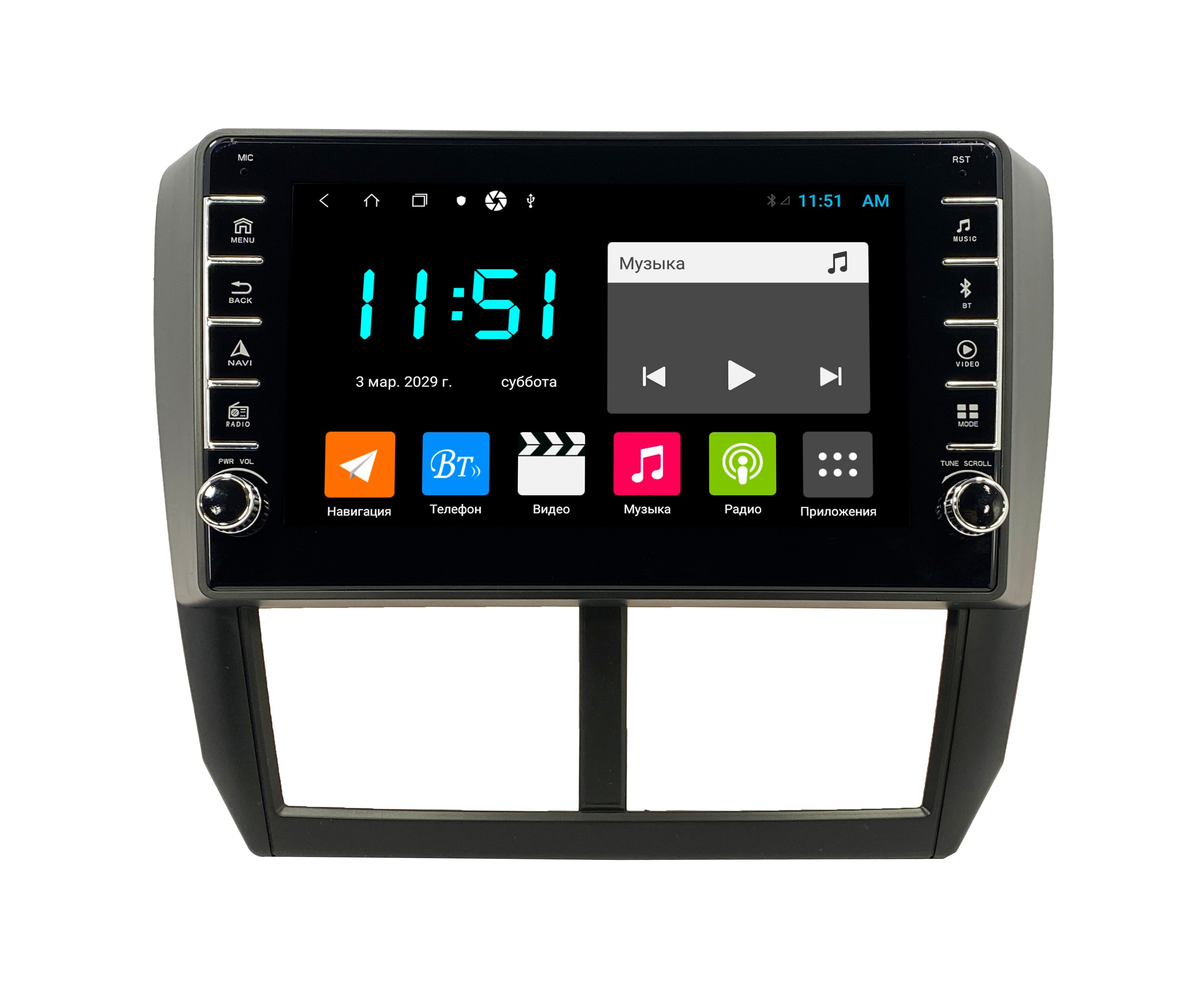 Автомагнитола ANDROID Subaru Forester 2008-2012 Android 12 464GB с крутилками Мульти 2766700₽