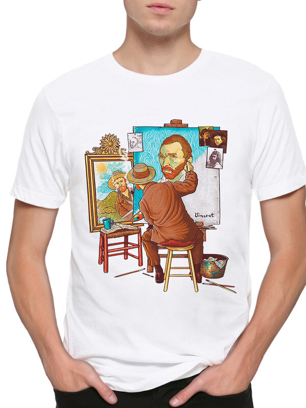 

Футболка мужская DreamShirts Studio Винсент Ван Гог 170-vangoghpaint-2 белая S, Белый, Винсент Ван Гог 170-vangoghpaint-2