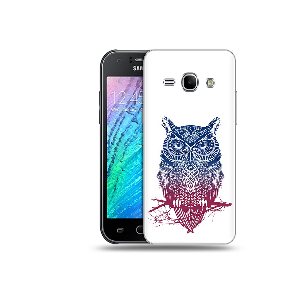 

Чехол MyPads Tocco для Samsung Galaxy J1 хиппи сова (PT12095.602.664), Прозрачный, Tocco