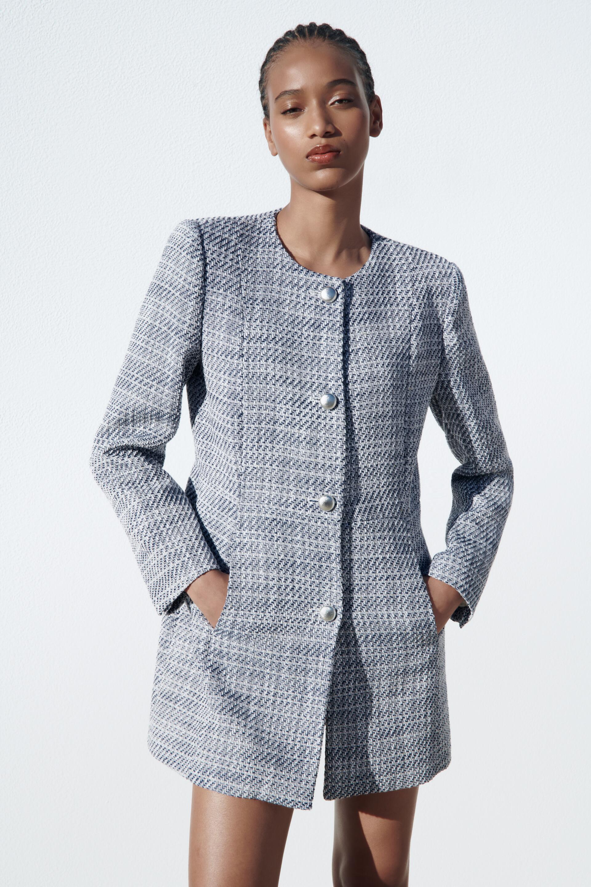 

Жакет женский ZARA 02137857 голубой S (доставка из-за рубежа), 02137857