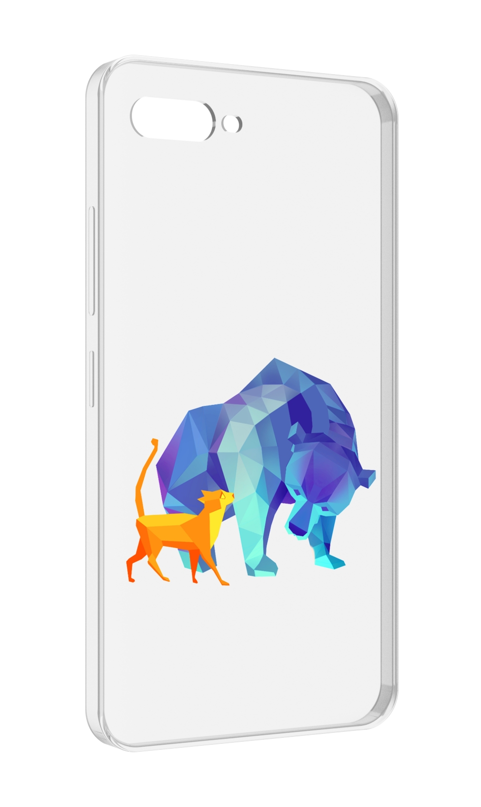 

Чехол MyPads Кот-и-медведь для ITEL A25 / ITEL A25 Pro / ITEL A35, Прозрачный, Tocco