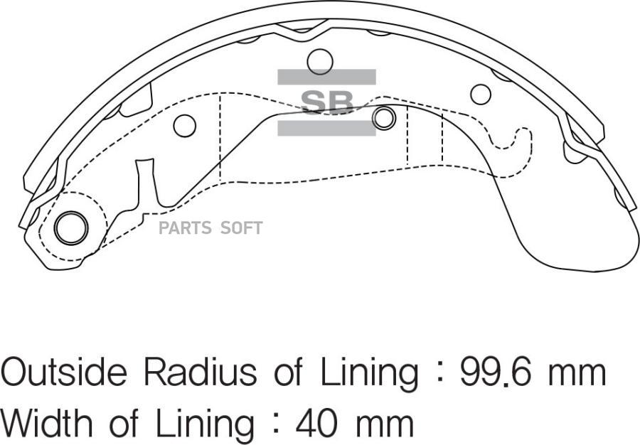 

Колодки Барабанные Opel Astra F, Vectra A Sa152 Sangsin brake арт. SA152