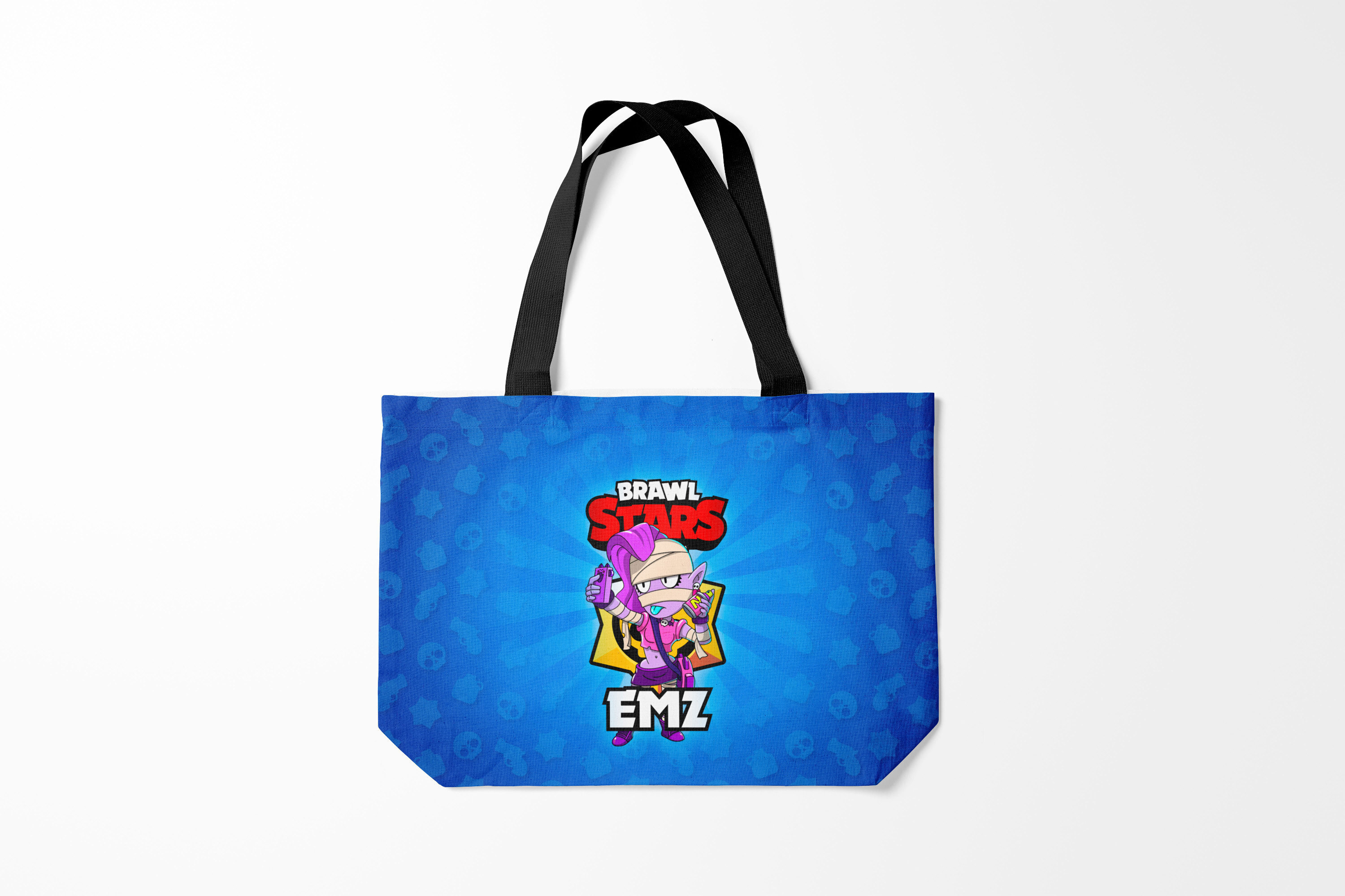 

Сумка шoппер унисекс Burnettie Brawl Stars EMZ, синий, Brawl Stars EMZ