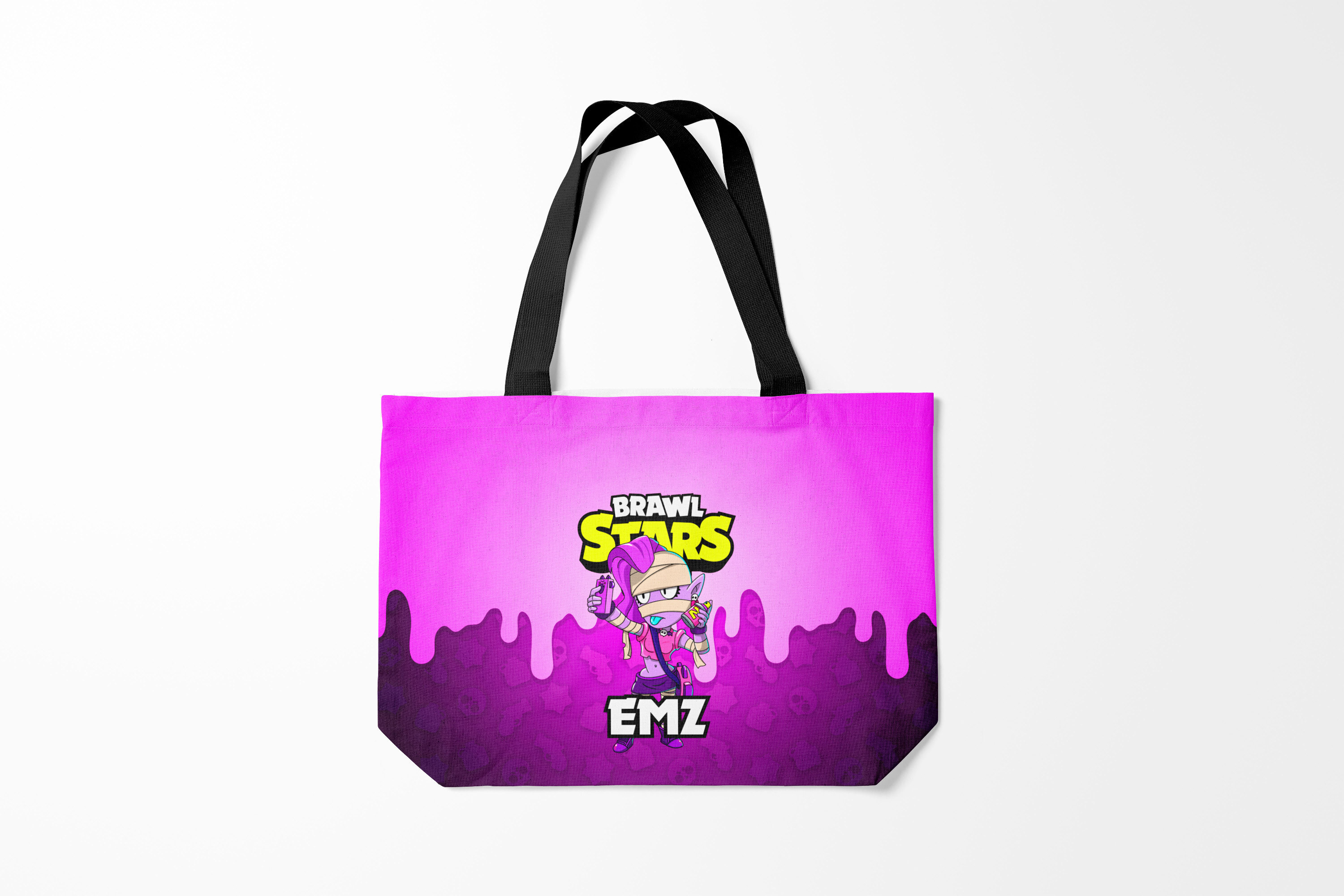 

Сумка шoппер унисекс Burnettie Brawl Stars EMZ, фиолетовый, Brawl Stars EMZ