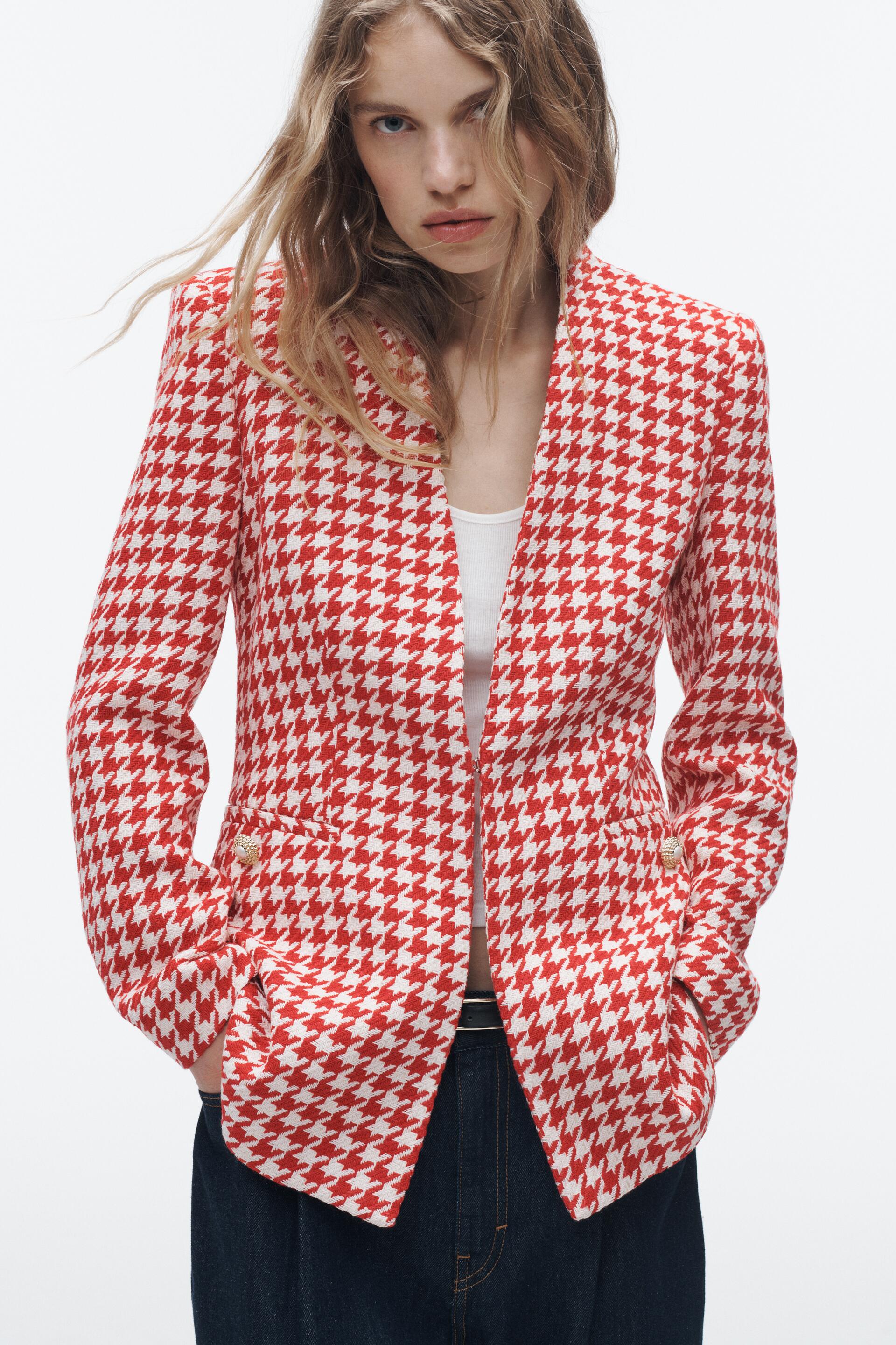

Жакет женский ZARA 02145520 бежевый M (доставка из-за рубежа), 02145520