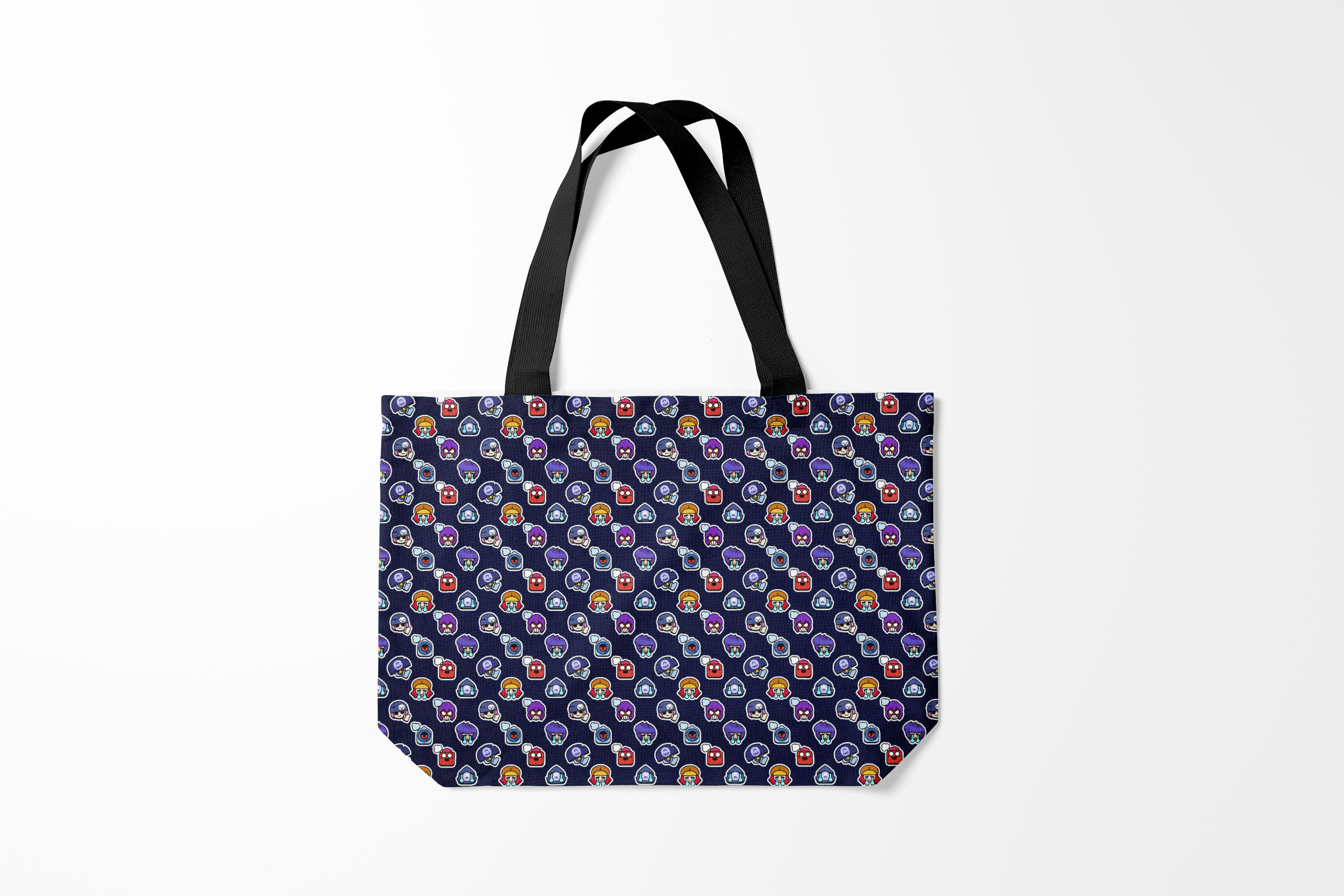 

Сумка шoппер унисекс Burnettie Brawl Stars EMOJI MONOGRAM, синий, Brawl Stars EMOJI MONOGRAM