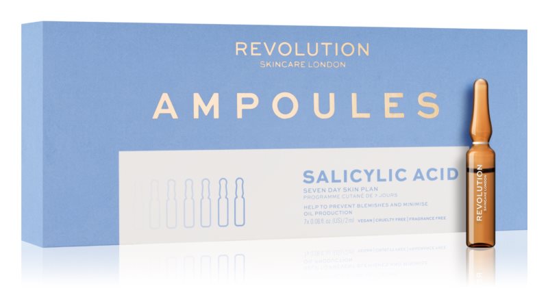 Купить Ампулы для лица Revolution Skincare Ampoules Salicylic Acid Seven Day Skin Plan 7*2 мл