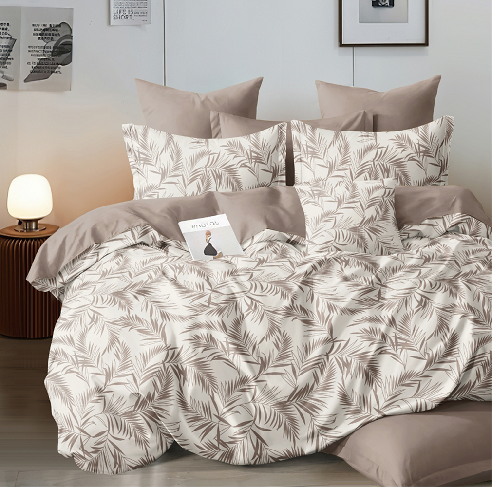 

Постельное белье на резинке Mercury Home Гармония Семейное Поплин 2 наволочки 50x70, Гармония