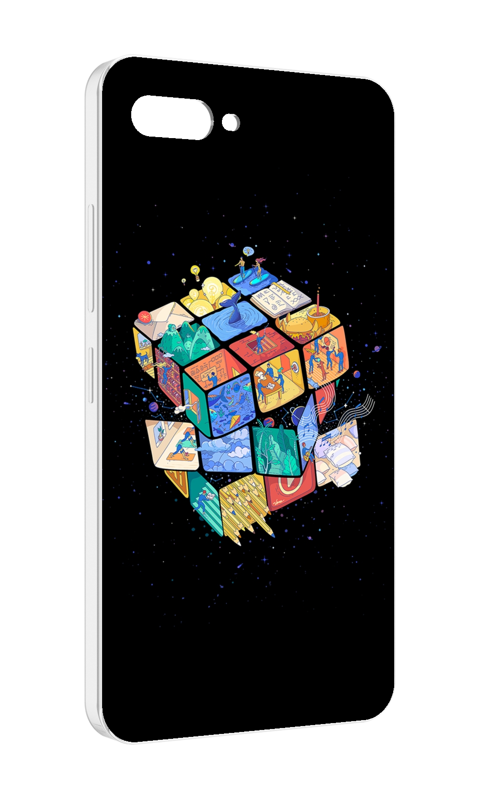 

Чехол MyPads Кубик-Рубика для ITEL A25 / ITEL A25 Pro / ITEL A35, Прозрачный, Tocco