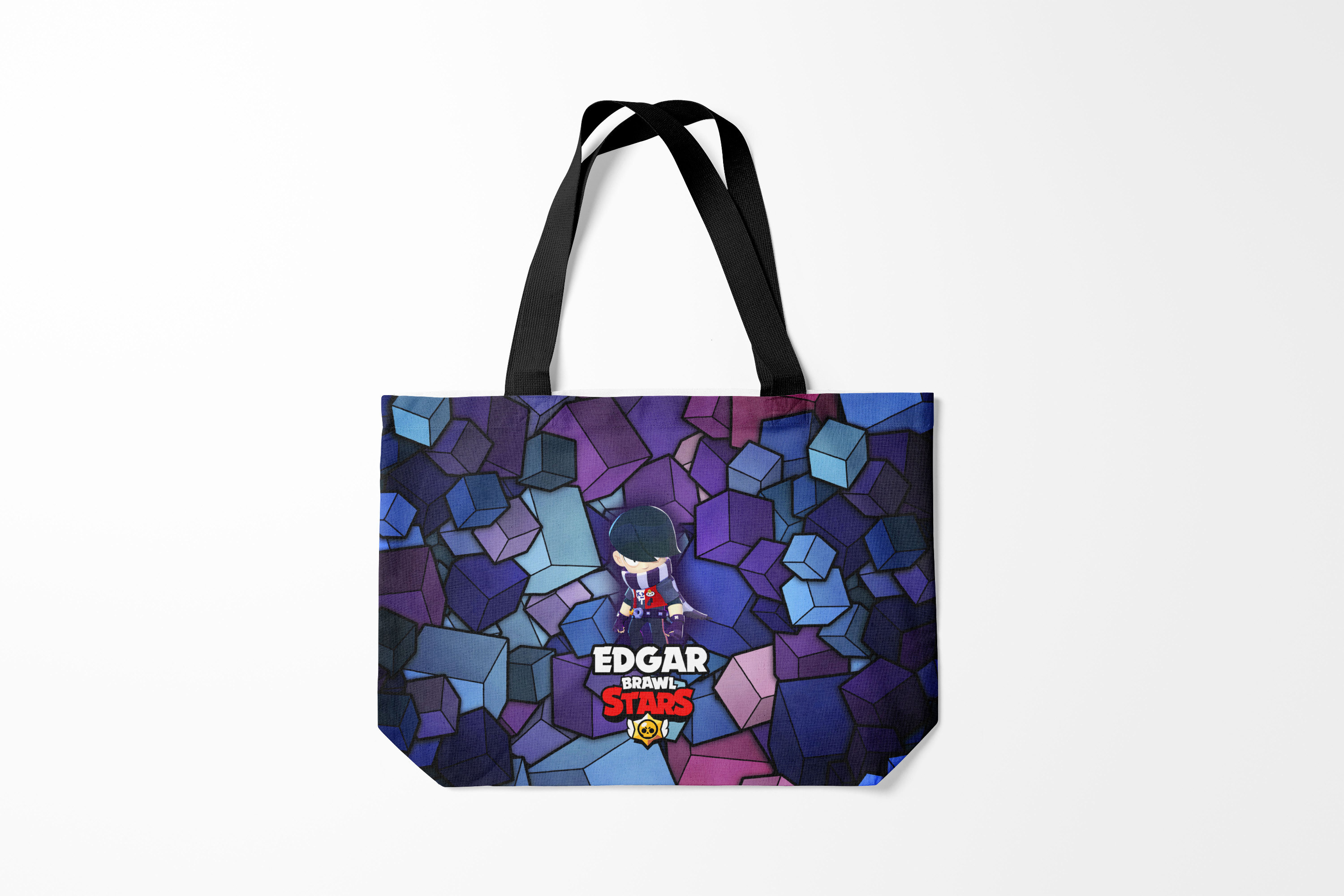 

Сумка шoппер унисекс Burnettie Brawl Stars EDGAR., фиолетовый, Brawl Stars EDGAR.