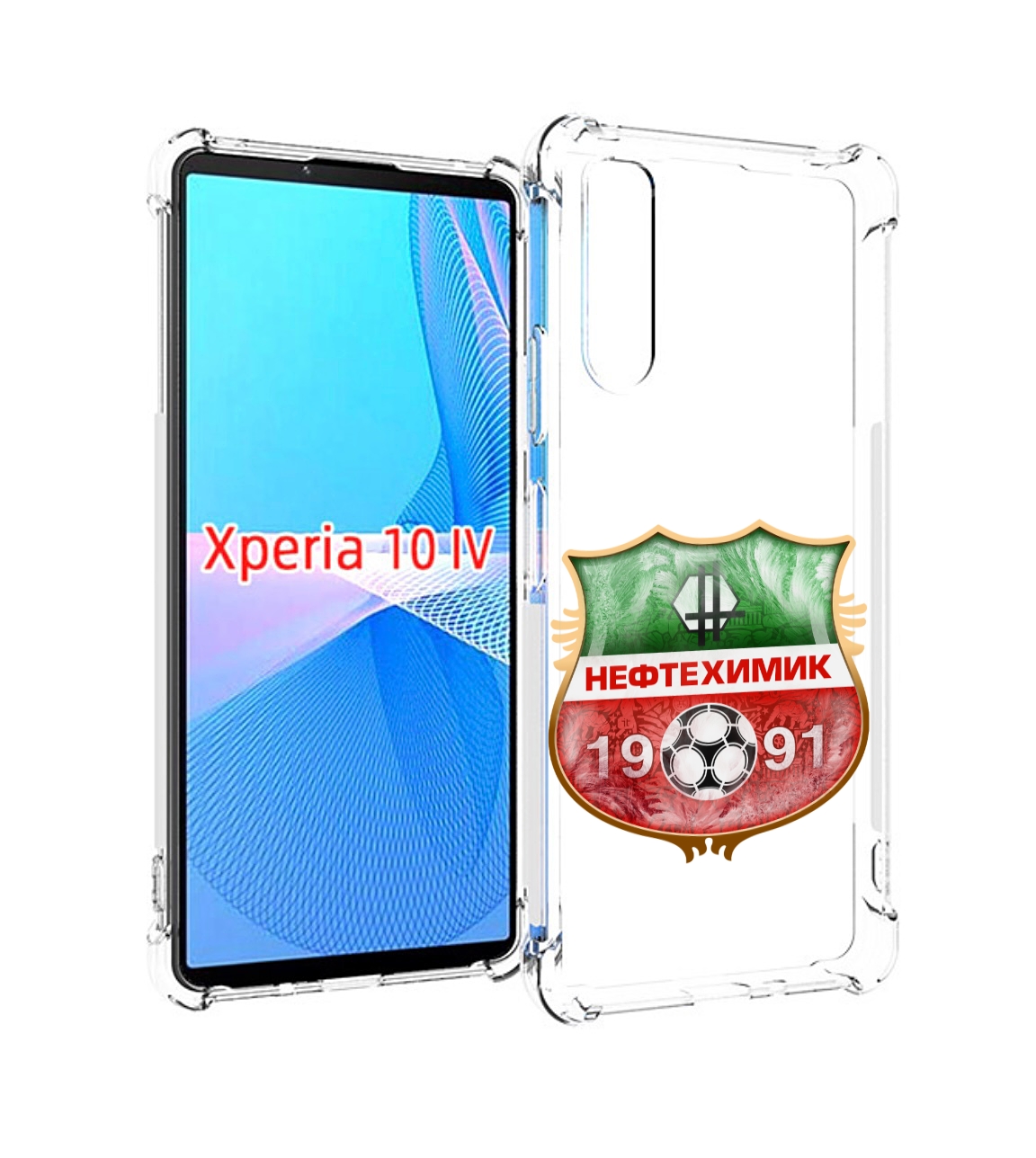 

Чехол MyPads фк нефтехимик нижнекамск для Sony Xperia 10 IV (10-4), Прозрачный, Tocco