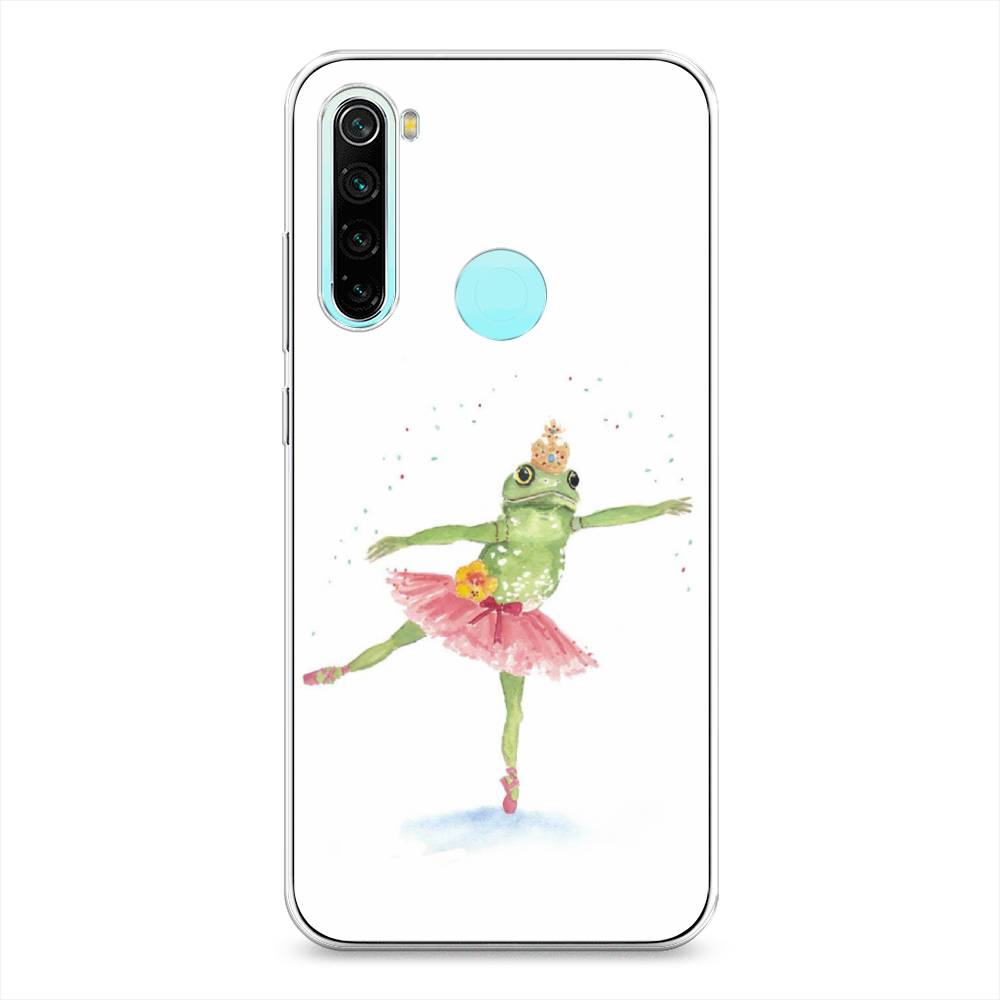 

Чехол на Xiaomi Redmi Note 8 "Лягушка-балерина", Зеленый, 36550-4