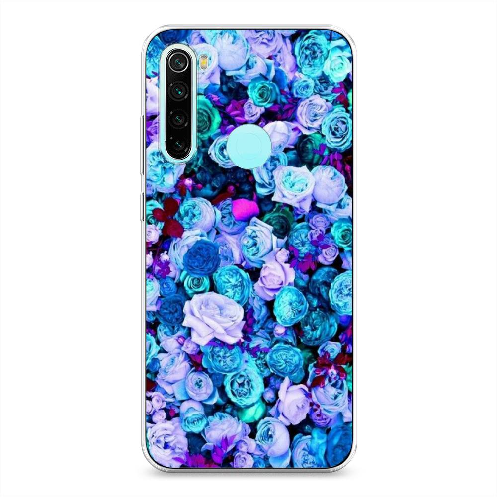 

Чехол на Xiaomi Redmi Note 8 "Цветочный ковер", Фиолетовый, 36550-2