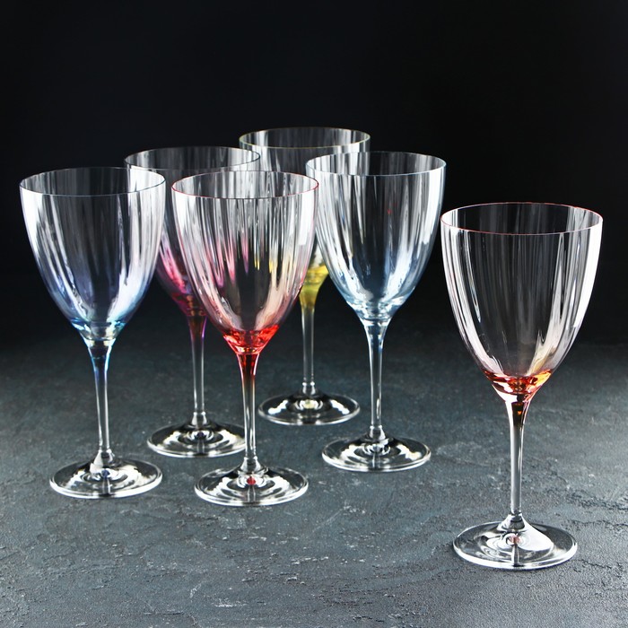 фото Набор бокалов для вина «кейт», 400 мл, 6 шт crystal bohemia