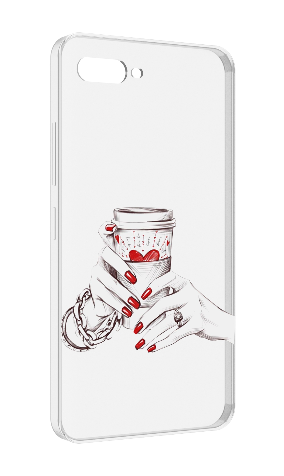 

Чехол MyPads Любовный-стакан для ITEL A25 / ITEL A25 Pro / ITEL A35, Прозрачный, Tocco