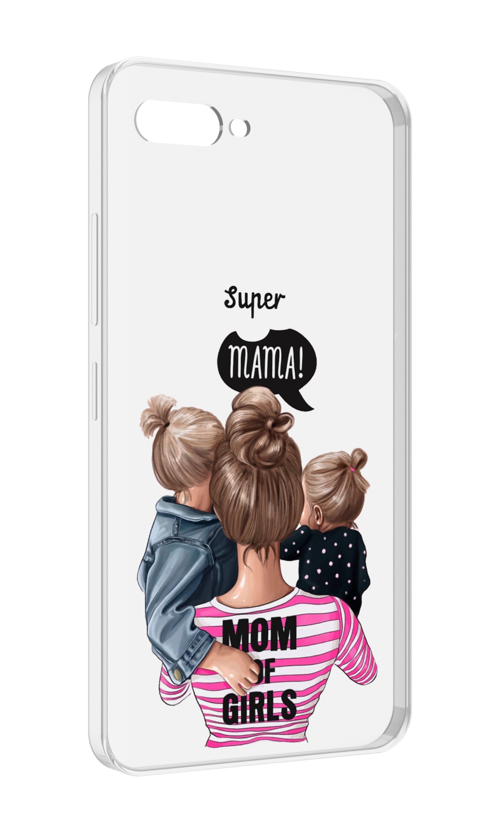 

Чехол MyPads Мама-девочек женский для ITEL A25 / ITEL A25 Pro / ITEL A35, Прозрачный, Tocco