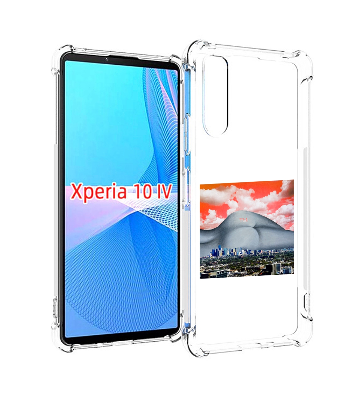 

Чехол MyPads город с девушкой на фоне для Sony Xperia 10 IV (10-4), Прозрачный, Tocco