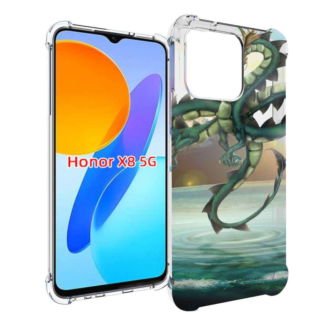 

Чехол MyPads водяной-дракон для Honor X8 5G, Прозрачный, Tocco